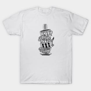 Steampunk Teacups T-Shirt